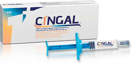 Cingal box and Cingal syringe